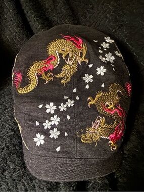 Black Dragon Embroidered Women’s Hat